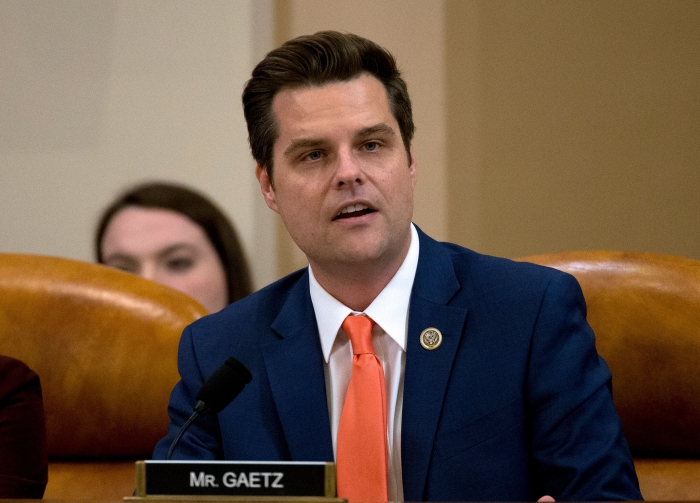 Rep. Matt Gaetz (r-Fla.), one of only three Republicans to vote with the Democrats to legalize marijuana at the federal level. (Getty Images)