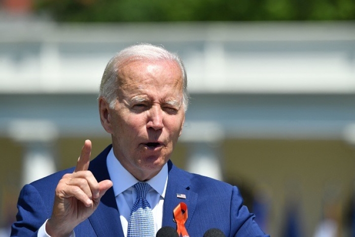 President Joe Biden speaks about gum control on July 11, 2022. (Photo by NICHOLAS KAMM/AFP via Getty Images)