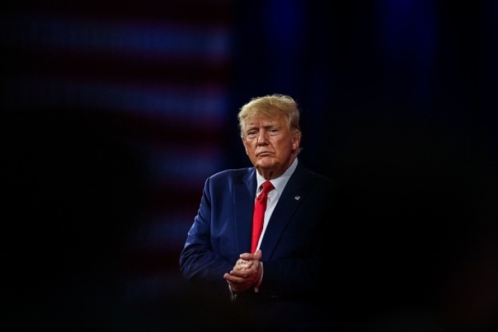 Former President Donald Trump speaks at the Conservative Political Action Conference 2022 in Orlando, Florida, on February 26, 2022. (Photo by CHANDAN KHANNA/AFP via Getty Images)