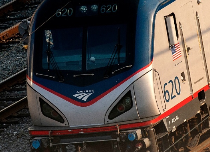 Amtrak trains travel through Washington, D.C., on September 15, 2022. (Photo by STEFANI REYNOLDS/AFP via Getty Images) Amtrak trains travel through Washington, D.C., on September 15, 2022. (Photo by STEFANI REYNOLDS/AFP via Getty Images)