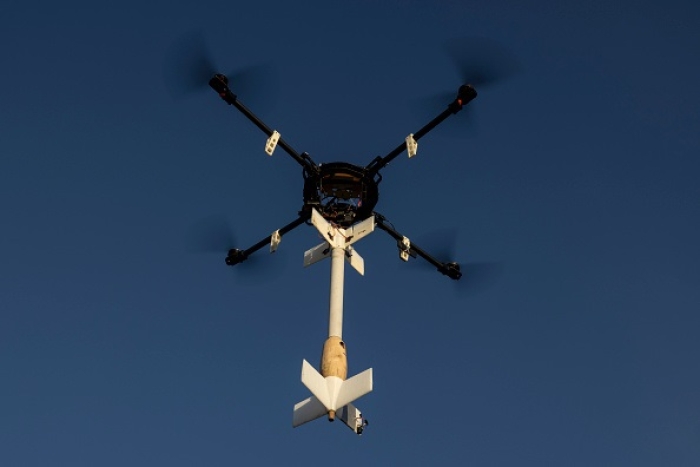 A homemade prototype drone is tested with fake RPG -7 grenade in a field on November 9, 2022 in Kyiv, Ukraine. Drone startups along with major drone companies are participating in the development and research of the technology during the ongoing conflict in Ukraine. (Photo by Paula Bronstein/Getty Images) A homemade prototype drone is tested with fake RPG -7 grenade in a field on November 9, 2022 in Kyiv, Ukraine. Drone startups along with major drone companies are participating in the development and research of the technology during the ongoing conflict in Ukraine. (Photo by Paula Bronstein/Getty Images)