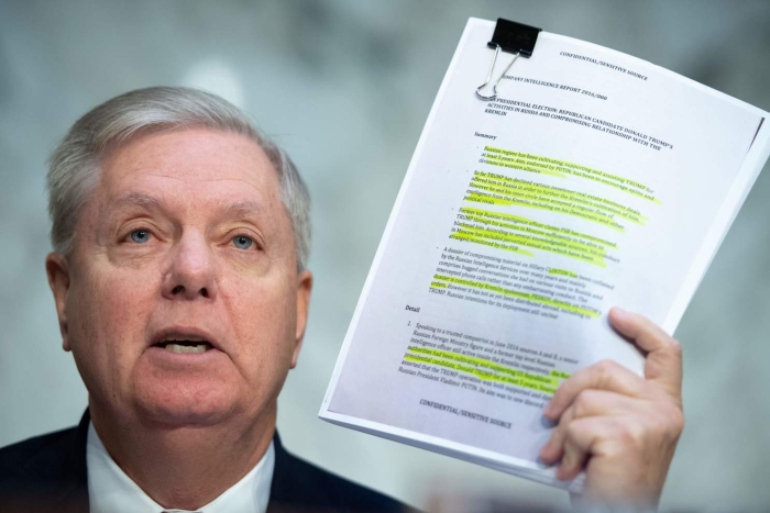 Sen. Lindsey Graham (R-S.C.) voted for the $1.7-trillion spending bill.  (Getty Images)