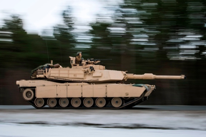 An M1 Abrams tank takes part in a NATO-led military exercise in Norway. (Photo by JONATHAN NACKSTRAND/AFP via Getty Images) An M1 Abrams tank takes part in a NATO-led military exercise in Norway. (Photo by JONATHAN NACKSTRAND/AFP via Getty Images)