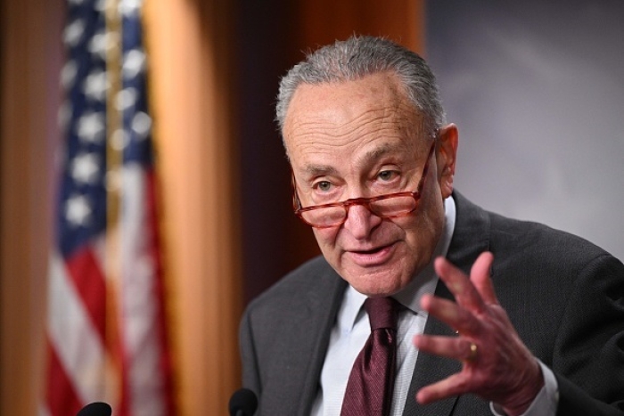 Senate Majority Leader Chuck Schumer (D-N.Y.) (Photo by MANDEL NGAN/AFP via Getty Images) Senate Majority Leader Chuck Schumer (D-N.Y.) (Photo by MANDEL NGAN/AFP via Getty Images)