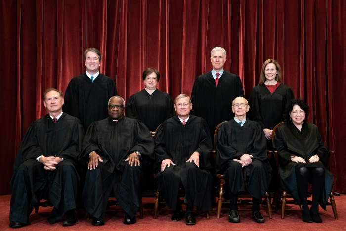 U.S. Supreme court justices, 2022-23. (Getty Images) U.S. Supreme court justices, 2022-23. (Getty Images)