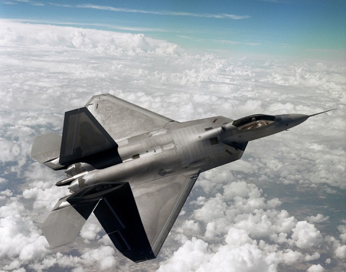 A U.S. Air Force F-22 Raptor. (Photo by Mai/Getty Images) A U.S. Air Force F-22 Raptor. (Photo by Mai/Getty Images)