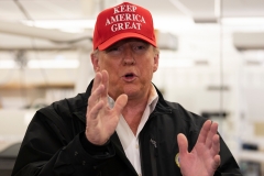 President Donald Trump has conducted daily coronavirus press briefings. (Photo credit: JIM WATSON/AFP via Getty Images)
