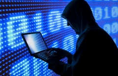 A digital pirate uses the computer. (Photo credit: Bill Hinton/Contributor/Getty Images)