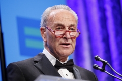 U.S. Senate Minority Leader Chuck Schumer (D-NY) speaks at the 23rd Annual Human Rights Campaign National Dinner at the Washington Convention Center. (Photo credit: Paul Morigi/Getty Images)