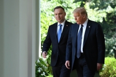 President Trump and Polish President Andrzej Duda at the White House on Wednesday. (Photo by Saul Loeb/AFP via Getty Images)