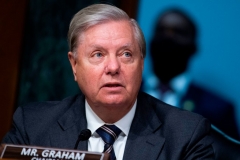 Chairman Lindsey Graham, R-S.C., makes an opening statement during the Senate Judiciary Committee hearing titled "Police Use of Force and Community Relations," in Dirksen Senate Office Building in Washington, DC, on Tuesday, June 16, 2020. (Photo by TOM WILLIAMS/POOL/AFP via Getty Images)