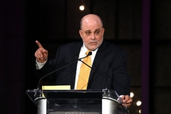 Inductee Mark Levin speaks on stage during the Radio Hall Of Fame 2018 Induction Ceremony. (Photo credit: Michael Kovac/Getty Images for Radio Hall of Fame)