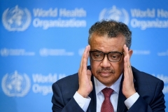 World Health Organization director-general Tedros Adhanom. (Photo by Fabrice Coffrini/AFP via Getty Images)