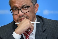 World Health Organization Director-General Tedros Adhanom. (Photo by Fabrice Coffrini/AFP via Getty Images)