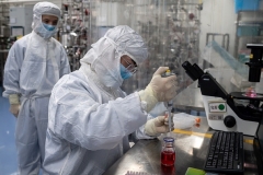 Sinovac Biotech in Beijing is one of several Chinese institutions in the race to develop a vaccine for COVID-19. (Photo by NICOLAS ASFOURI/AFP via Getty Images)