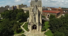 Featured is an aerial view of the University of Pittsburgh. (Photo credit: YouTube/Pitt LiveWire)