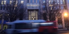 Featured is an outside shot of a Washington Post bureau. (Photo credit: YouTube/Wash Post Life)
