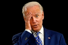  Democrat presidential candidate Joe Biden speaks during a campaign event in Wilmington, Delaware on July 28, 2020. (Photo by Andrew Caballero-Reynolds/AFP via Getty Images)