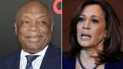 Willie Brown (D), left, and Sen. Kamala Harris (D-Calif.)  (Getty Images) 