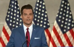 Rep. Matt Gaetz (R-Fla.) speaks on the first night of the Republican National Convention. (Photo: Screen Capture)