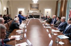 Speaker Pelosi in the Cabinet Room, Oct. 16, 2019. (Photo by Shealah Craighead/The White House via Getty Images)