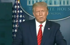 President Donald Trump speaks to reporters on August 31, 2020. (Photo: Screen capture)