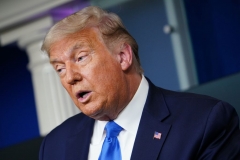 President Donald Trump speaks during a press conference in the Brady Briefing Room of the White House on September 23, 2020, in Washington, DC. (Photo by MANDEL NGAN/AFP via Getty Images)