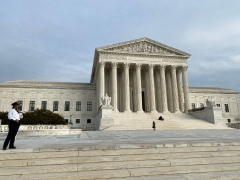 Pictured is the Supreme Court in Washington, D.C. (Photo credit: DANIEL SLIM/AFP via Getty Images)