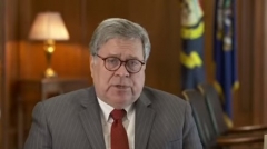 Attorney General William P. Barr.  (Screenshot, NCPB)