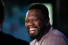 Curtis "50 Cent" Jackson visits "Extra" at Burbank Studios. (Photo credit: Noel Vasquez/Getty Images)