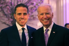 World Food Program USA Board Chairman Hunter Biden (L) and U.S. Vice President Joe Biden attend the World Food Program USA's Annual McGovern-Dole Leadership Award Ceremony at Organization of American States on April 12, 2016 in Washington, DC. (Photo by Teresa Kroeger/Getty Images for World Food Program USA)