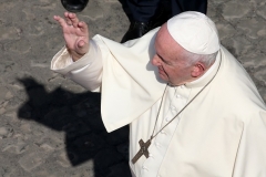 Pope Francis greets the faithful at his weekly audience on September 16, 2020 in Vatican City, Vatican. (Photo by Franco Origlia/Getty Images)