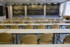 Featured is an empty classroom. (Photo credit: James Leynse/Corbis via Getty Images)