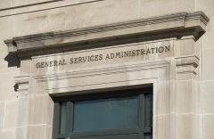 The General Services Administration headquarters building in Washington. (Photo by Saul Loeb/AFP via Getty Images)