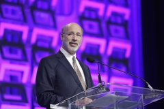 Pennsylvania Gov. Tom Wolf speaks on stage during Pennsylvania Conference For Women at Pennsylvania Convention Center. (Photo credit: Marla Aufmuth/Getty Images for Pennsylvania Conference for Women)