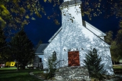 The former Lutheran church that is now being used as a gathering hall for members of the neo-Aryan, whites only religion. (Screenshot, Star Tribune)