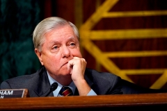 Sen. Lindsey Graham (R-S.C.) chairs a Judiciary Committee hearing on the FBI's Russia investigation on November 10, 2020. (Photo by SUSAN WALSH/POOL/AFP via Getty Images)