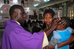 An Ash Wednesday service in Maiduguri, capital of the predominantly Muslim Borno state in northern Nigeria. (Photo by Audu Marte/AFP via Getty Images)