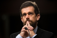 Twitter CEO Jack Dorsey has ramped up suspensions of prominent conservatives. (Photo credit: JIM WATSON/AFP via Getty Images)