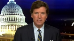 Fox News host Tucker Carlson delivers a monologue. (Photo credit: YouTube/Fox News)