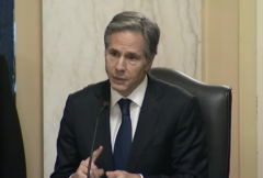 Secretary of State nominee Tony Blinken speaks during his confirmation hearing before the Senate Foreign Relations Committee on Tuesday. (Photo: Screen capture)