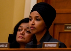 Democratic Rep. Ilhan Omar of Minnesota.  (Photo by Andrew Cabellero-Reynolds/AFP via Getty Images)