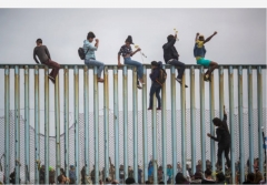 The U.S.-Mexico border at Tijuana, Mexico, April 29, 2018. (Photo by David McNew/Getty Images)