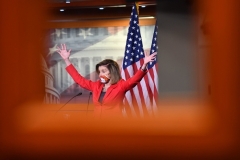 Speaker of the House Nancy Pelosi (D-Calif.) says the Democrats' .9 trillion COVID relief bill will pass the House without Republican support, if it comes to that.(Photo by NICHOLAS KAMM/AFP via Getty Images)