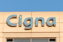 Featured is the outside of Cigna corporate offices in Glendale, Calif. (Photo credit: AaronP/Bauer/Griffin/GC Images)