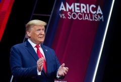 President Donald Trump arrives to speak during the Conservative Political Action Conference (CPAC) at National Harbor in Oxon Hill, Maryland, February 29, 2020. (Photo by SAUL LOEB/AFP via Getty Images)