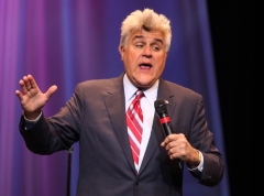One night after retiring, former "Tonight Show" host Jay Leno performs to a sold out crowd in the Event Center at the Borgata Hotel Casino & Spa on May 30, 2009 in Atlantic City, NJ. (Photo credit: Tom Briglia/FilmMagic)