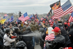Trump supporters clash with police and security forces at the US Capitol Building on January 6, 2021. (Photo by JOSEPH PREZIOSO/AFP via Getty Images)