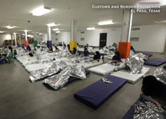 A still frame from video of a migrant child holding pen released by U.S. Customs and Border Protection. Compare this view with the one below posted by Sen. Ted Cruz (R-Texas) (Photo: Screen capture)