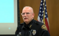 Tucson Police Department Chief Chris Magnus gives a news conference. (Photo credit: YouTube/KGUN9)